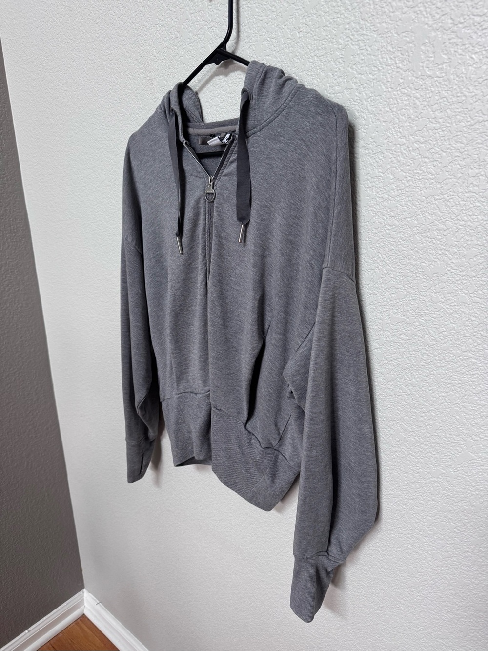 Athleta Balance Full Zip Hoodie Grey Women’s S Pockets Thumbholes